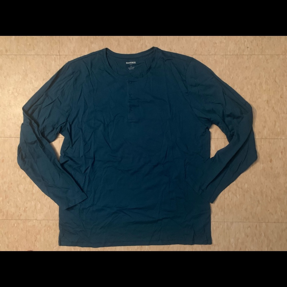 Bonobos men’s slim fit Henley shirt size XL
